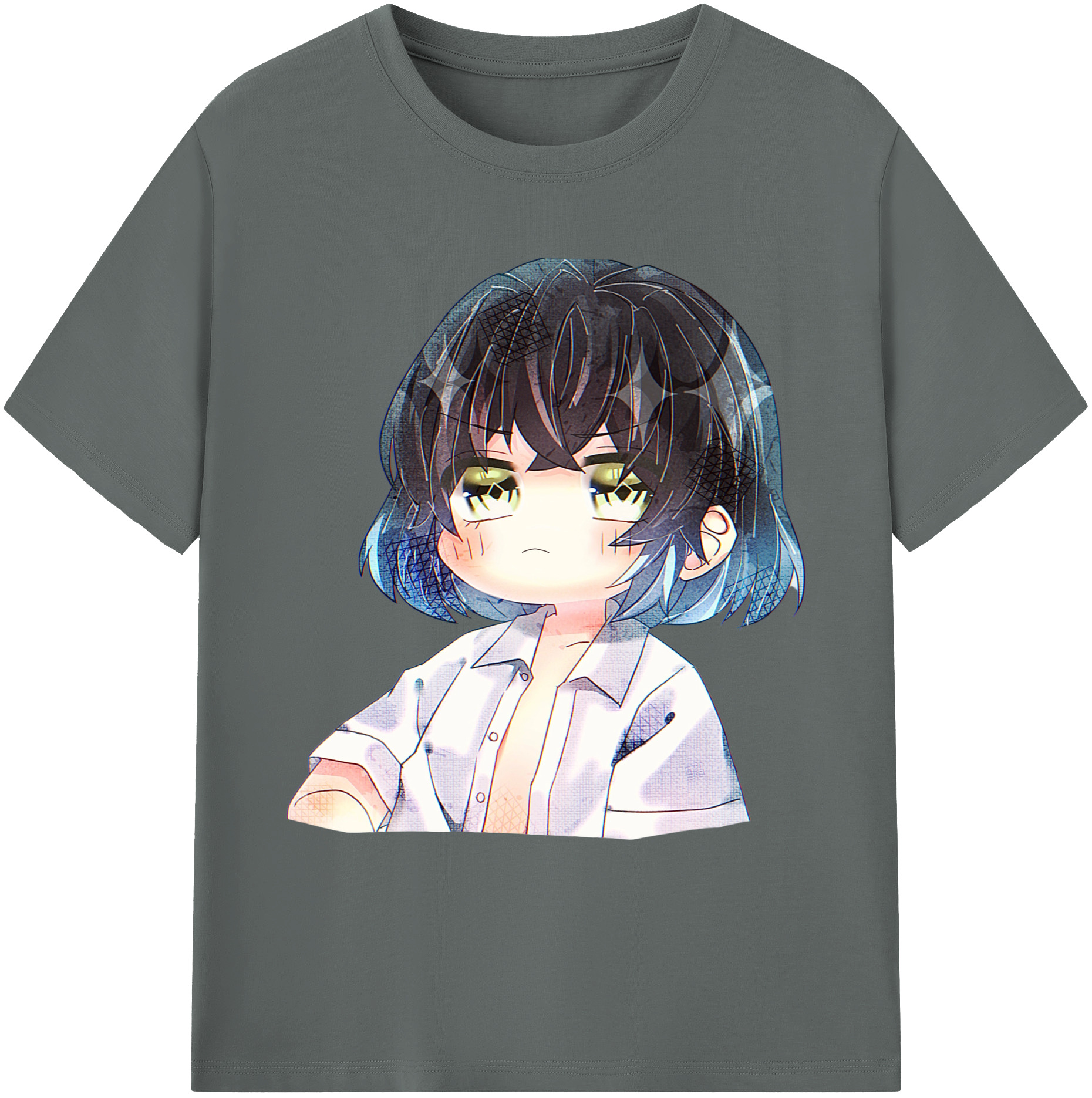 （画像用） 鬼滅の刃（きめつのやいば）嘴平 伊之助／はしびら いのすけ Hashibira Inosuke 綿100％ メンズ半袖Tシャツ｜肌触りやわらか＆通気性